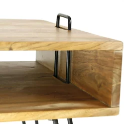 Table basse scandinave bois massif 100 cm MELBOURNE