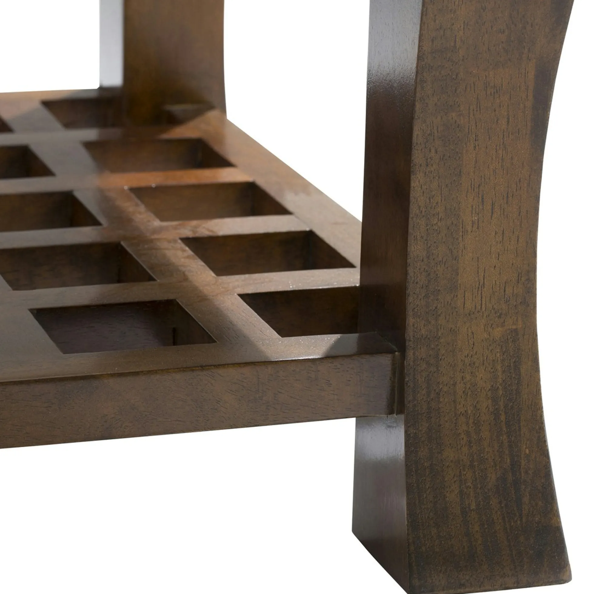 Table basse vitrée 60x60cm MAORI