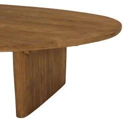 Table basse 140x75cm en bois de teck recyclé SWING