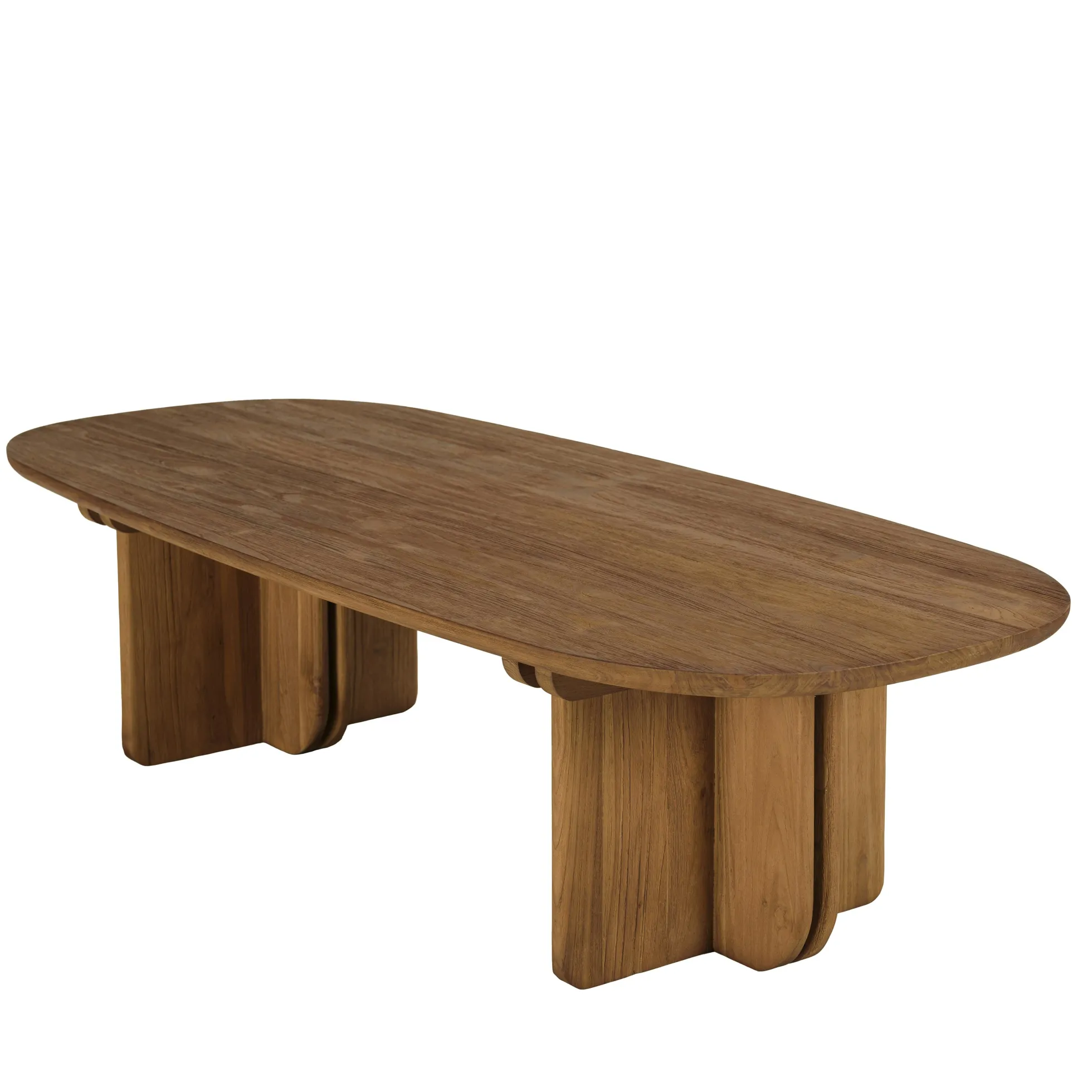 Table basse 140x60cm en bois de teck recyclé SWING