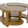 Table basse Ying Yang hévéa D80cm MAORI