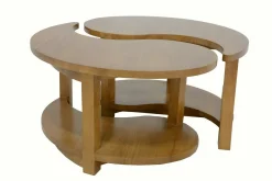 Table basse Ying Yang hévéa D80cm MAORI