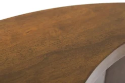 Table basse Ying Yang hévéa D80cm MAORI