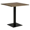 Table bistrot bois brun - pied métal noir, 70 cm NAPA