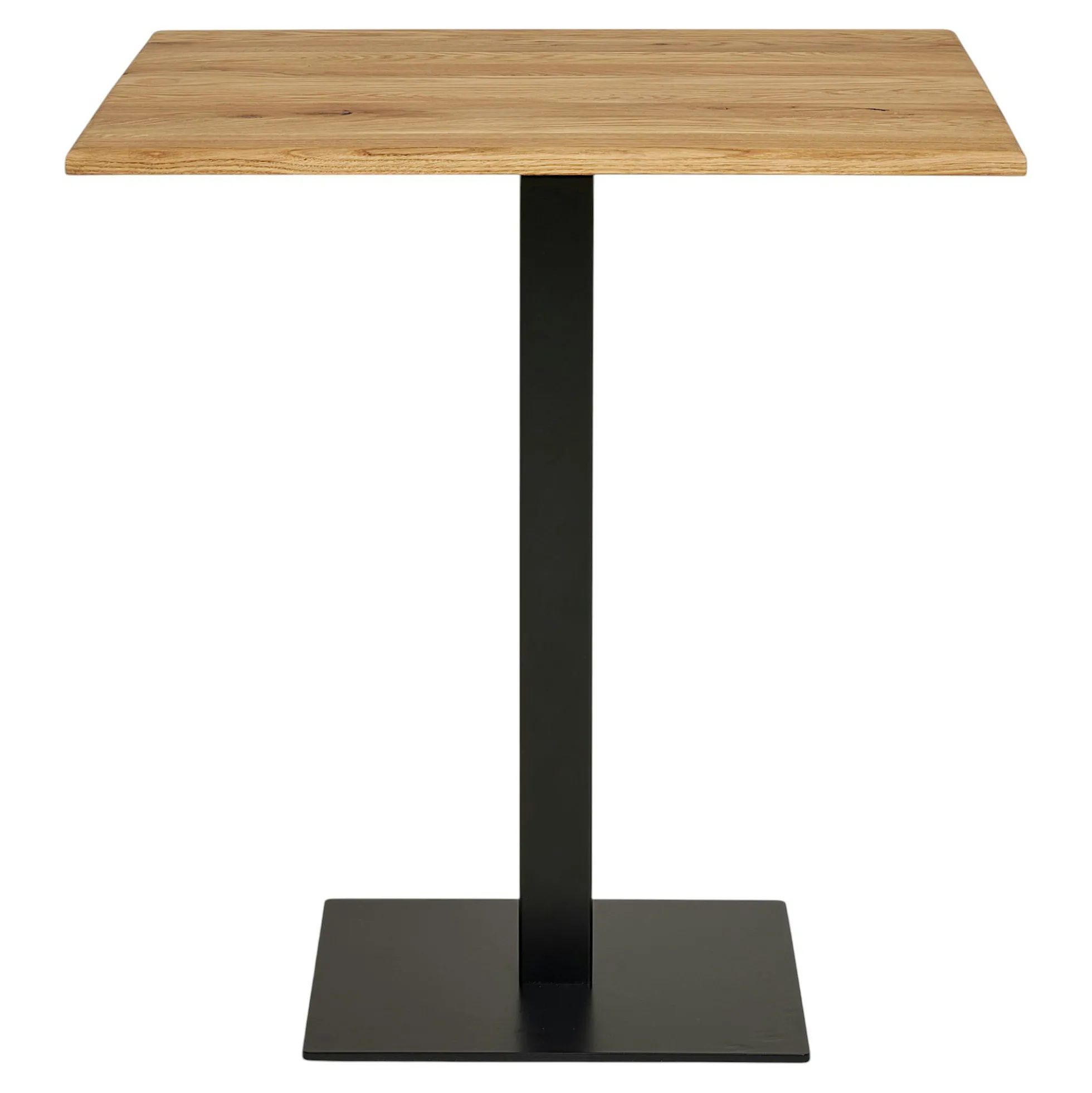 Table bistrot carrée en chêne clair 70 cm VARDE