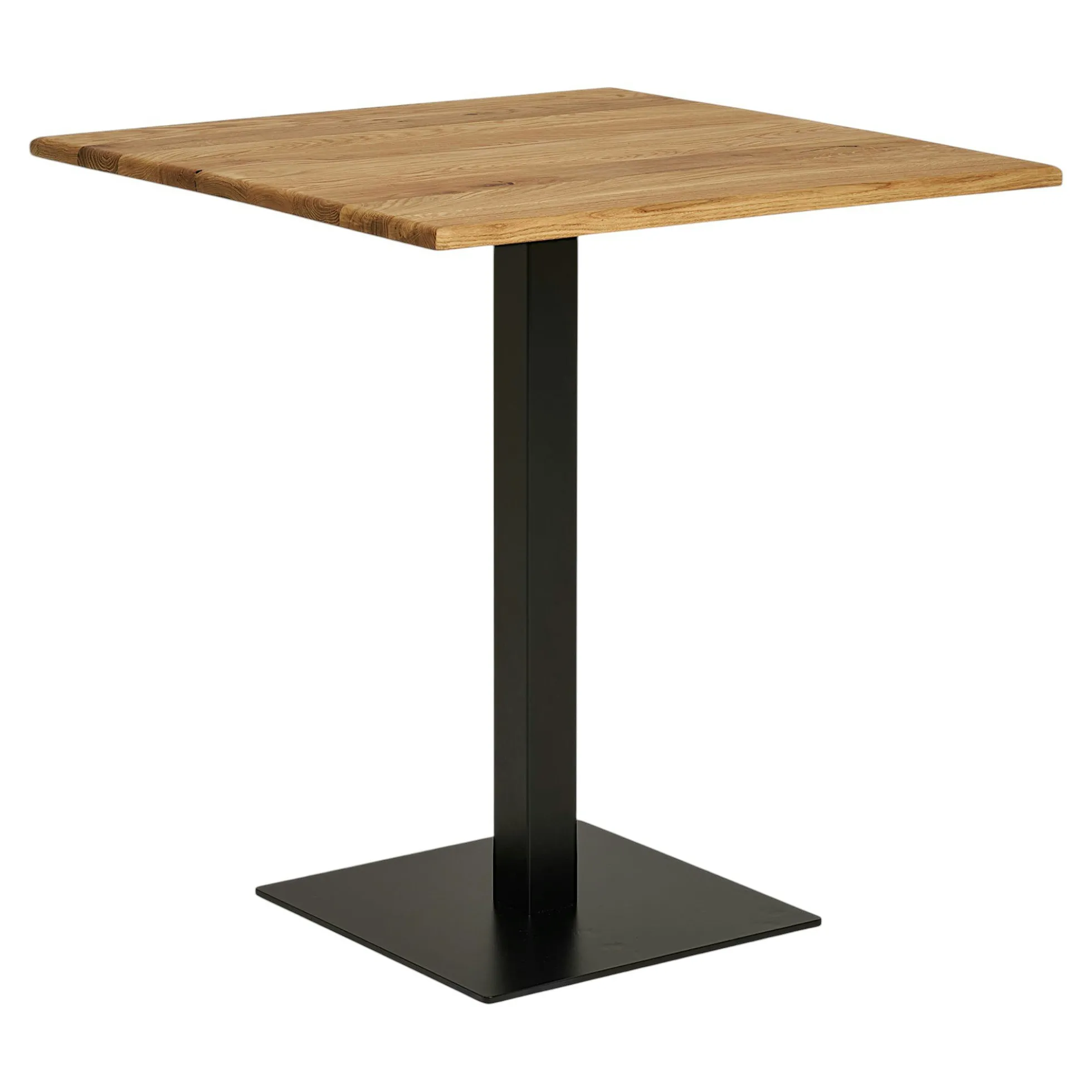 Table bistrot carrée en chêne clair 70 cm VARDE