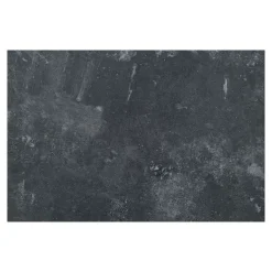 Table bistrot mélamine grise - pied métal noir, 70 cm NAPA