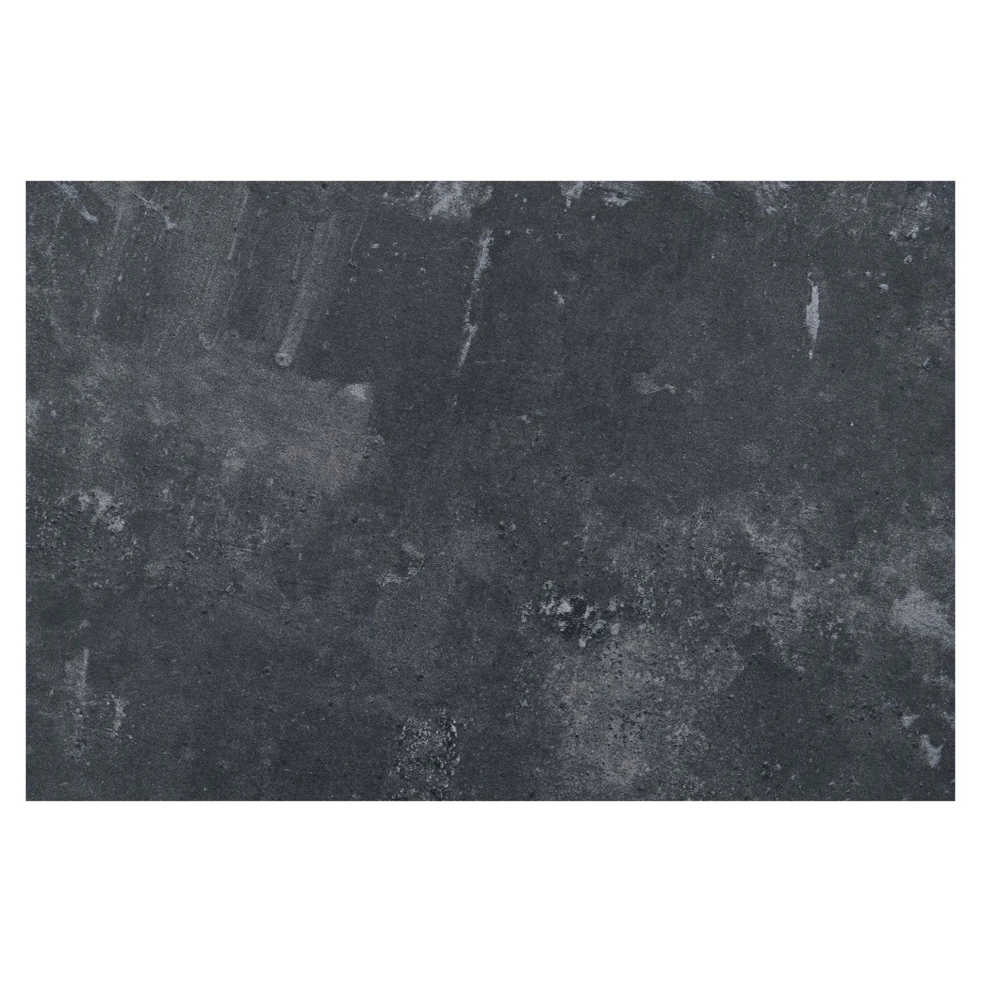Table bistrot mélamine grise - pied métal noir, 70 cm NAPA