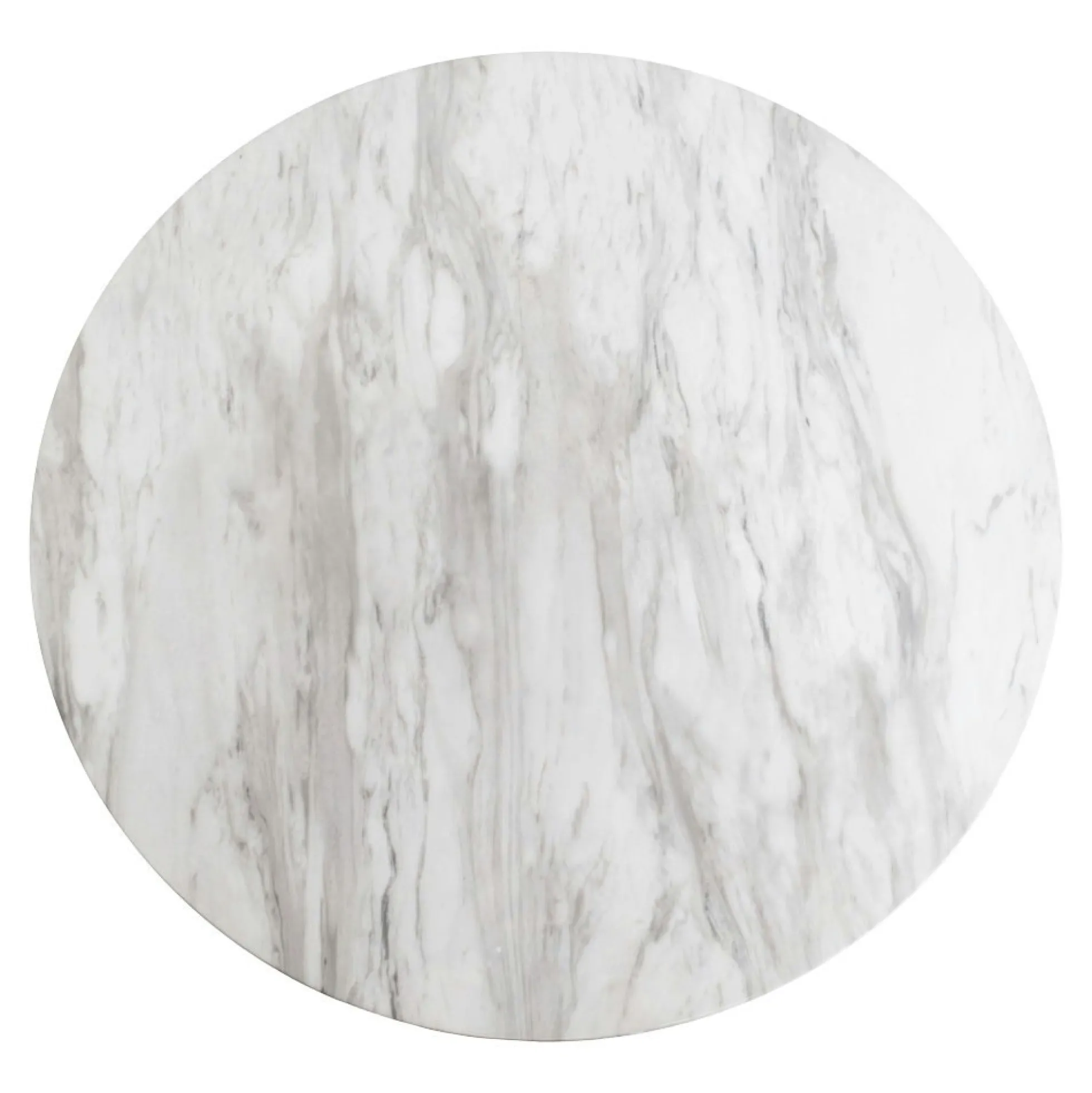 Table bistrot ronde aspect marbre ø70 cm TORANO
