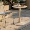 Table bistrot ronde en acier taupe ø60 cm RHODES