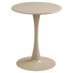 Table bistrot ronde en acier taupe ø60 cm RHODES
