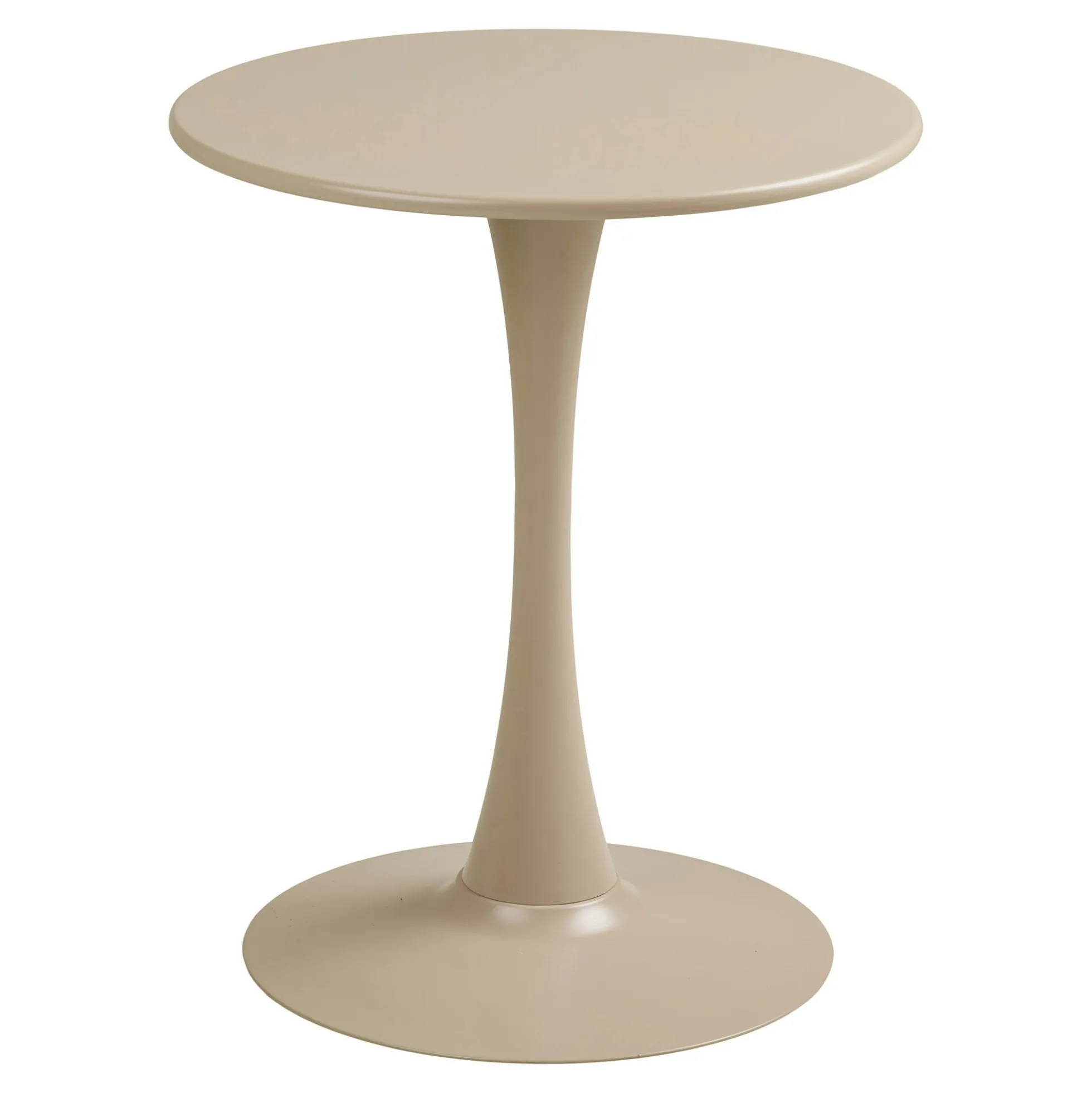 Table bistrot ronde en acier taupe ø60 cm RHODES