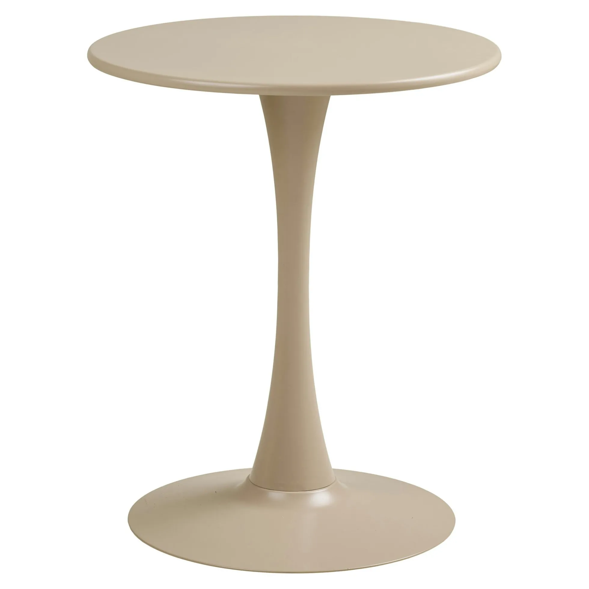 Table bistrot ronde en acier taupe ø60 cm RHODES