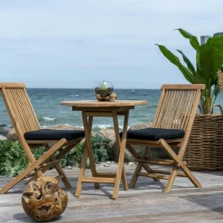 Table bistrot ronde en teck ø70 cm KUTA