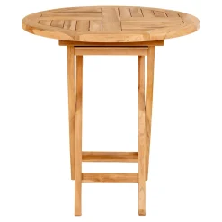 Table bistrot ronde en teck ø70 cm KUTA