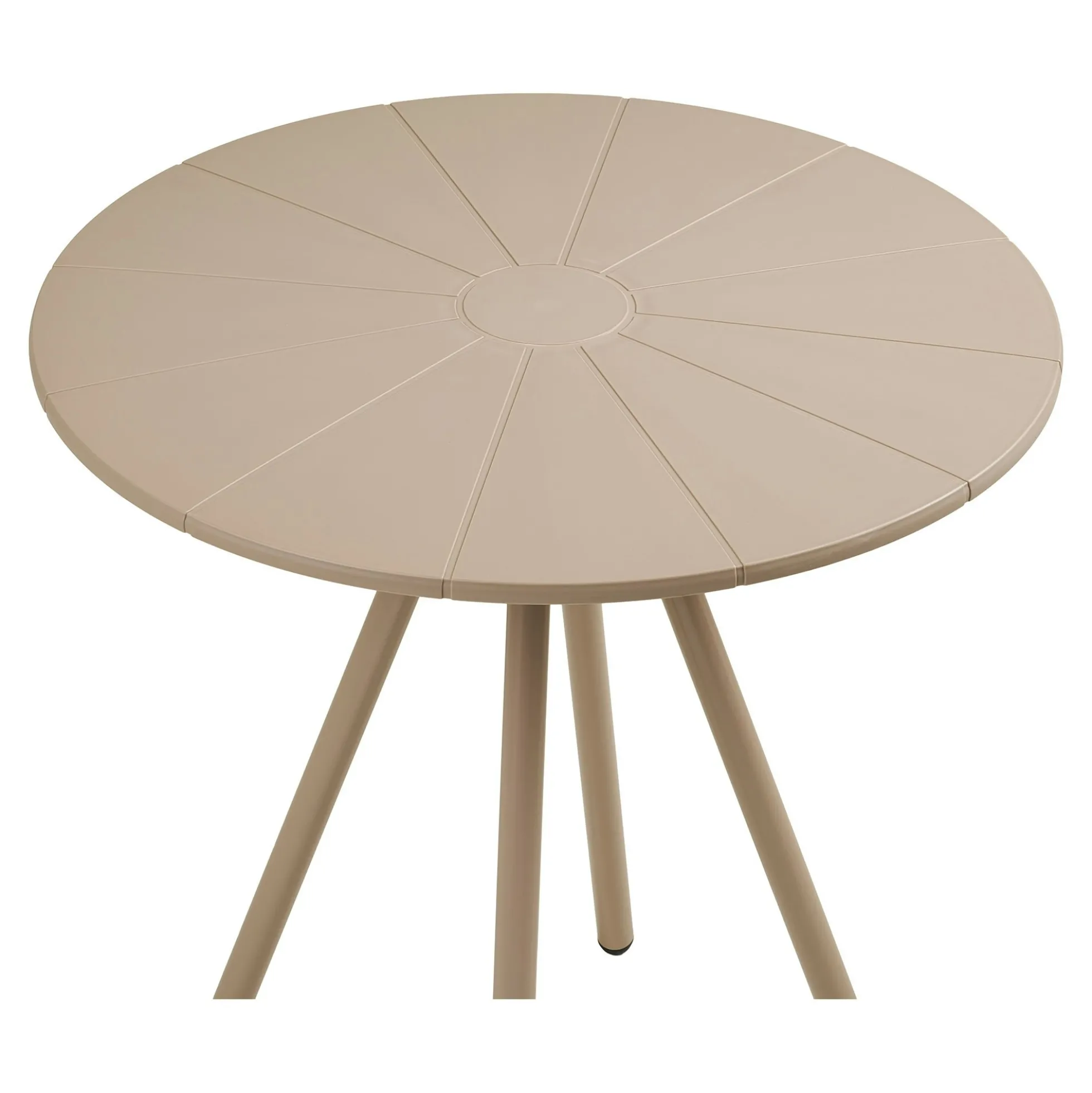 Table bistrot ronde intérieur/extérieur en polypropylène