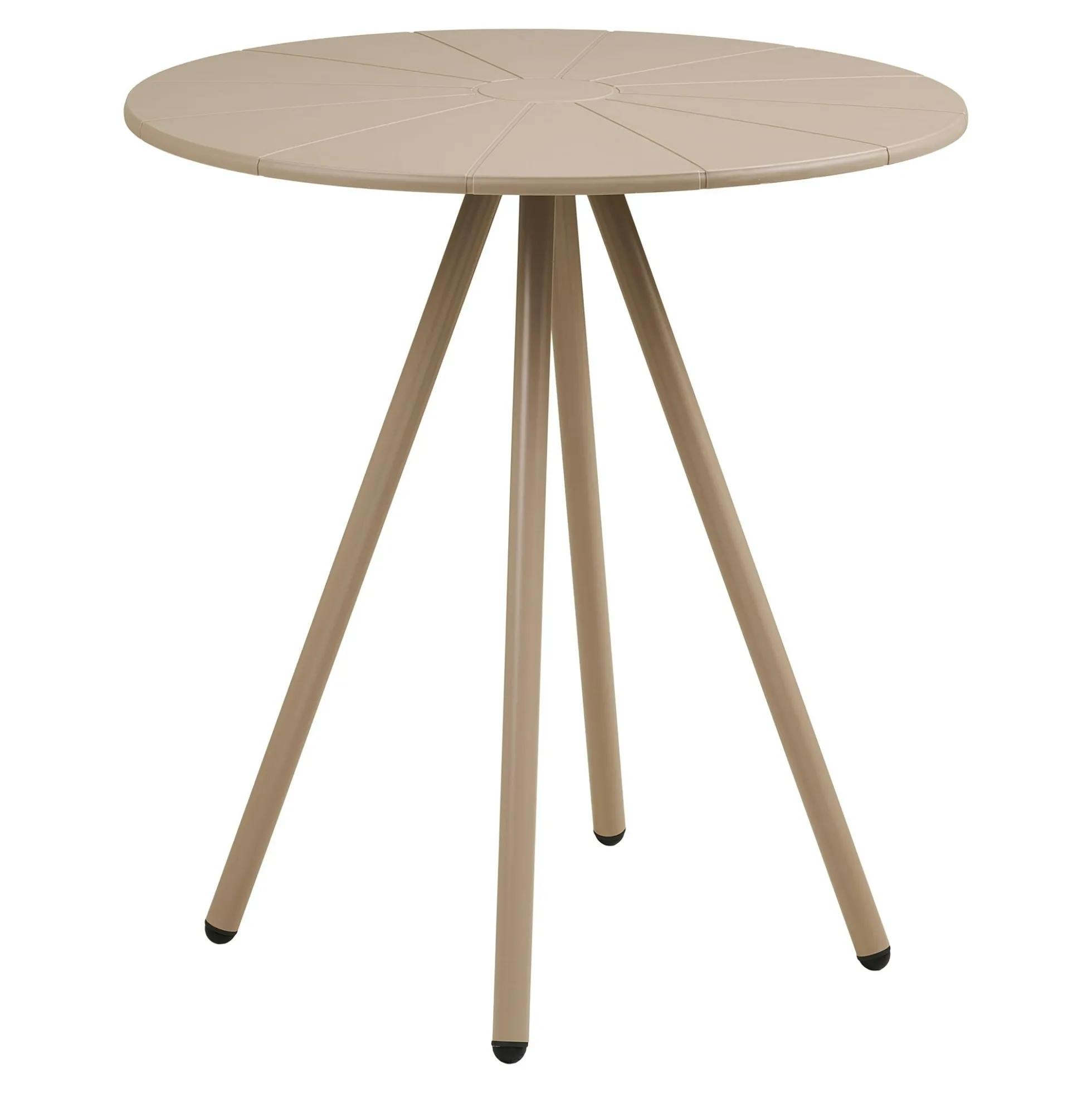 Table bistrot ronde intérieur/extérieur en polypropylène