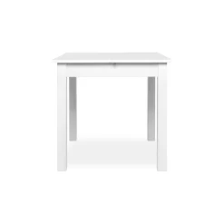 Table blanche carrée extensible 80-120 cm ALVA
