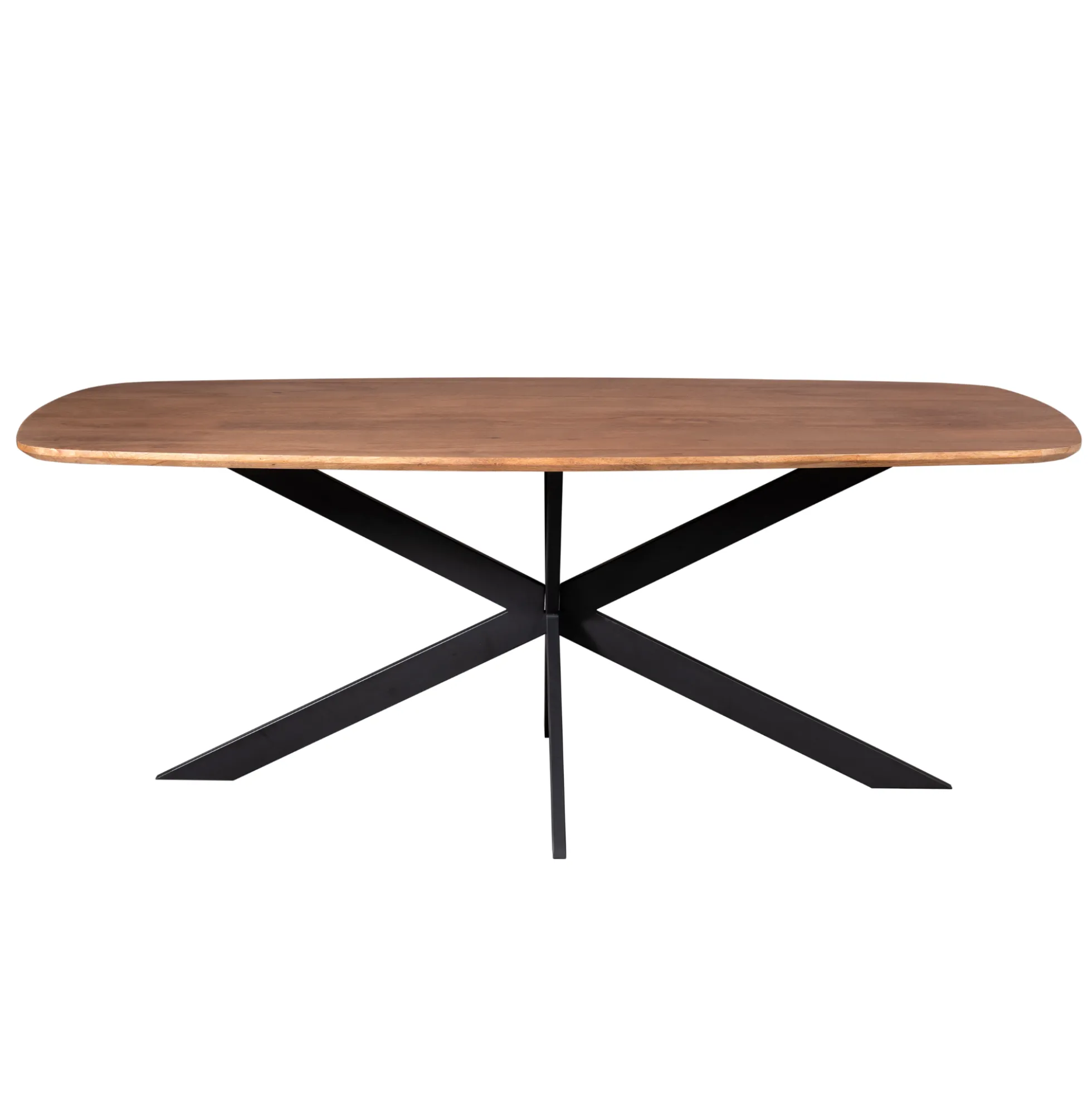 Table bords arrondis en bois 200 cm UTAH