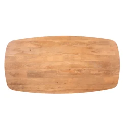 Table bords arrondis en bois 200 cm UTAH