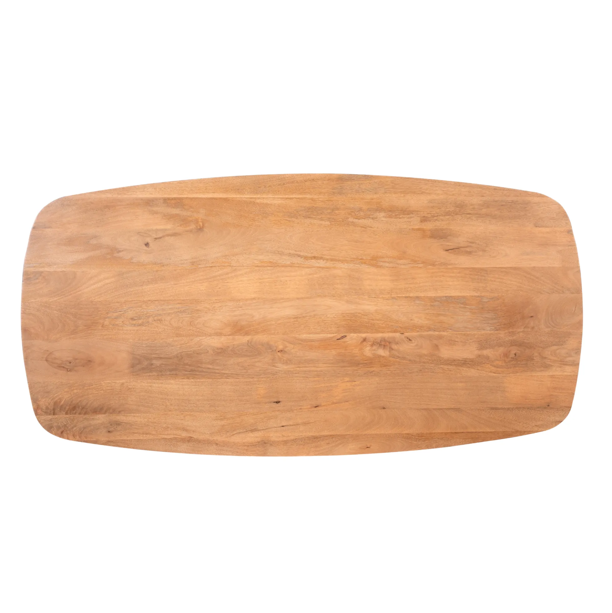 Table bords arrondis en bois 200 cm UTAH