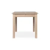 Table carrée extensible effet bois 80-120 cm ALVA