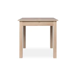 Table carrée extensible effet bois 80-120 cm ALVA