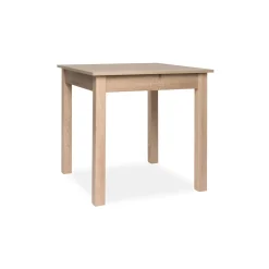 Table carrée extensible effet bois 80-120 cm ALVA