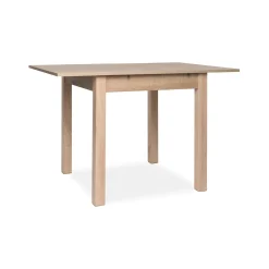 Table carrée extensible effet bois 80-120 cm ALVA
