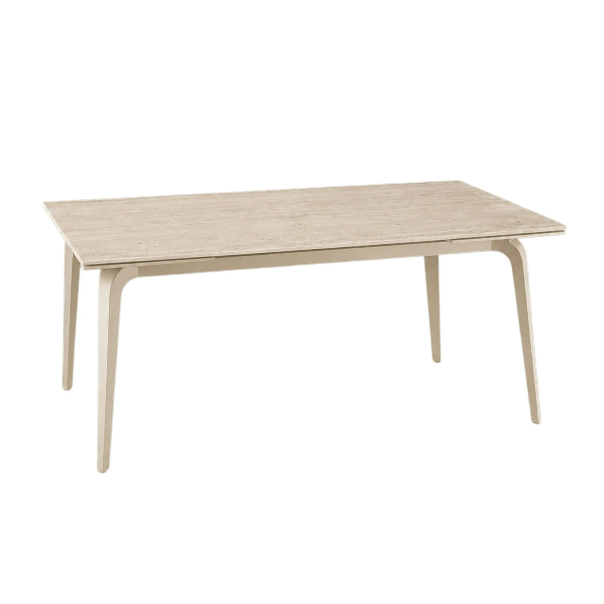 Table céramique à décor travertin 140-220 cm LORA