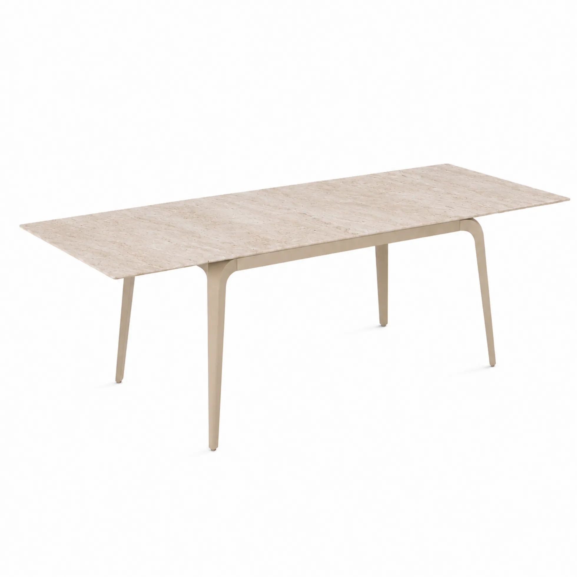 Table céramique à décor travertin 140-220 cm LORA