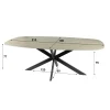 Table céramique effet travertin texturé - 215 cm COLISEE