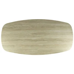 Table céramique effet travertin texturé - 215 cm COLISEE