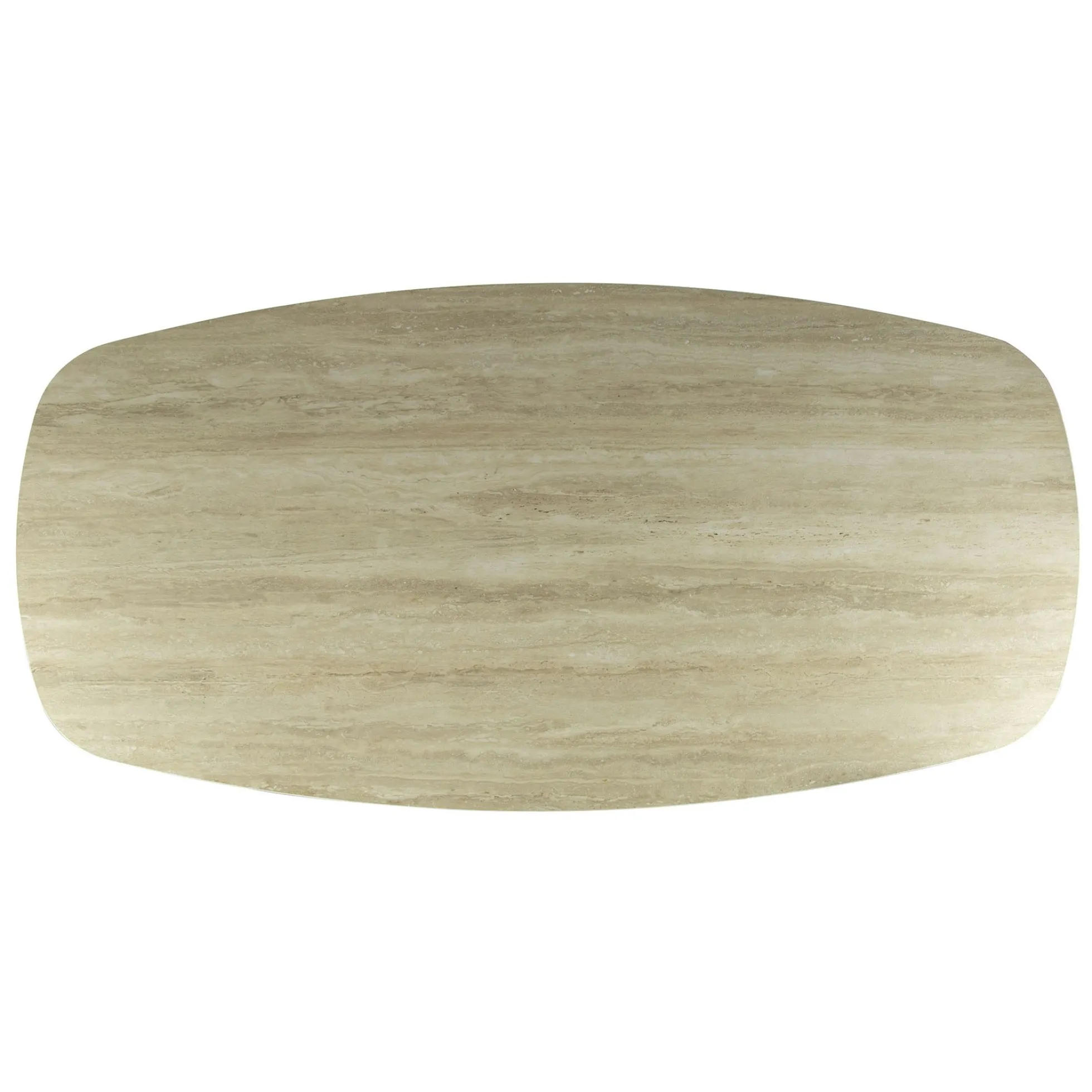 Table céramique effet travertin texturé - 180 cm COLISEE