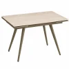Table céramique extensible décor travertin 120-180 cm LORA