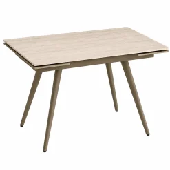 Table céramique extensible décor travertin 120-180 cm LORA