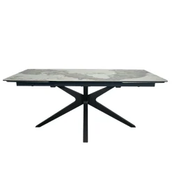 Table céramique extensible effet marbré 180-280 cm LOMBARDIE