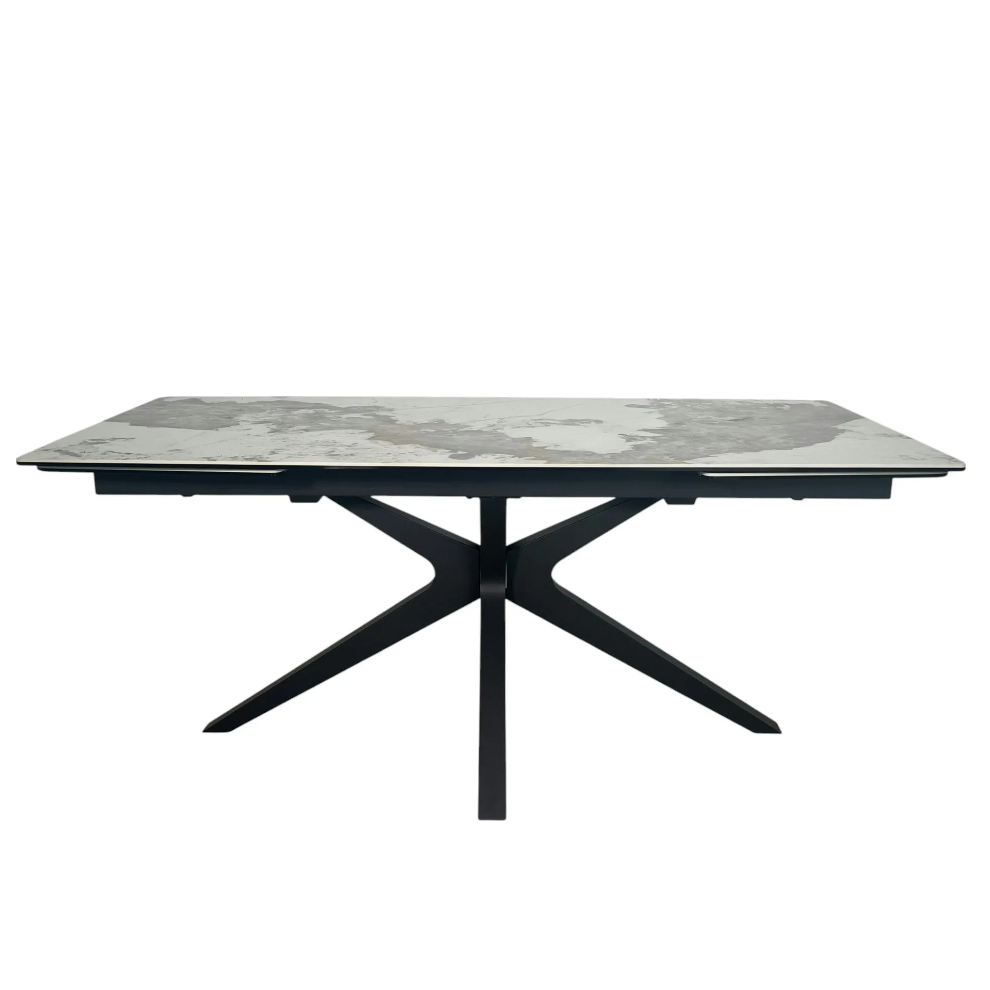 Table céramique extensible effet marbré 180-280 cm LOMBARDIE