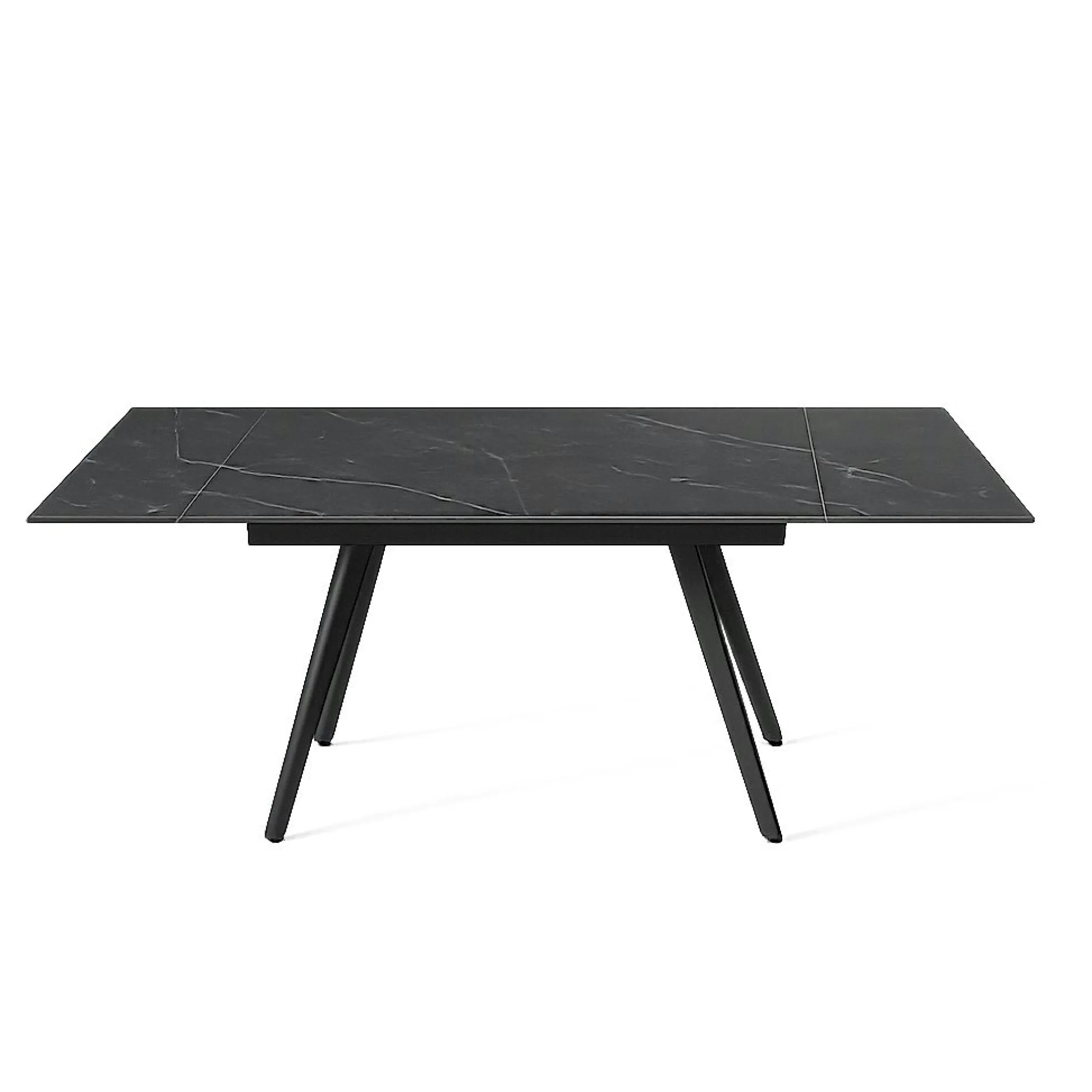Table céramique extensible marbre noir 120-180 cm LORA