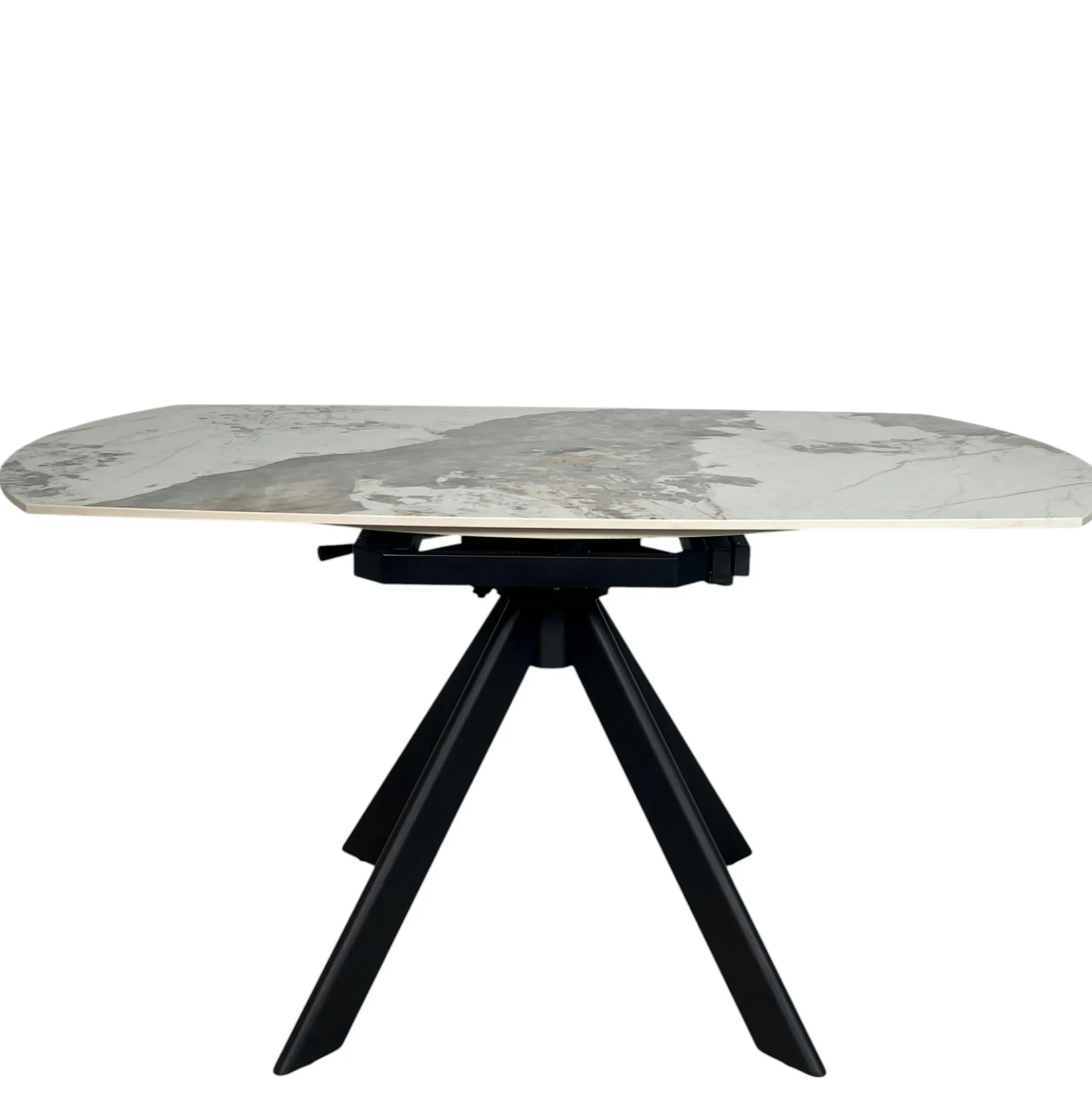 Table céramique extensible - pied central 150 cm LOMBARDIE