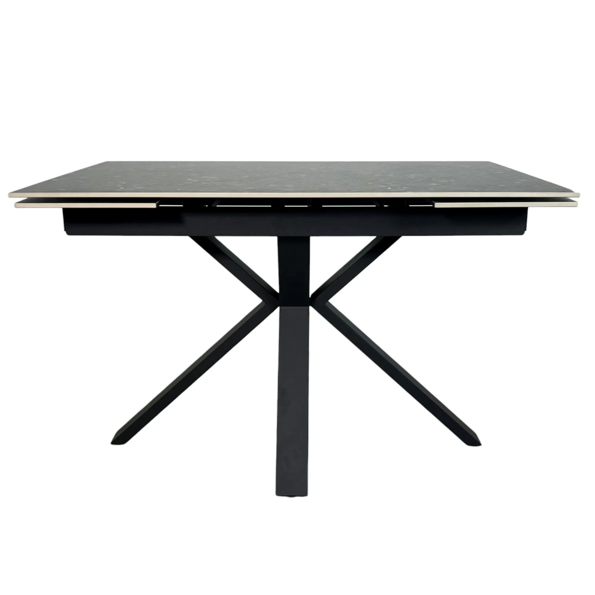 Table céramique extensible - terrazzo gris 120-180 cm VICO