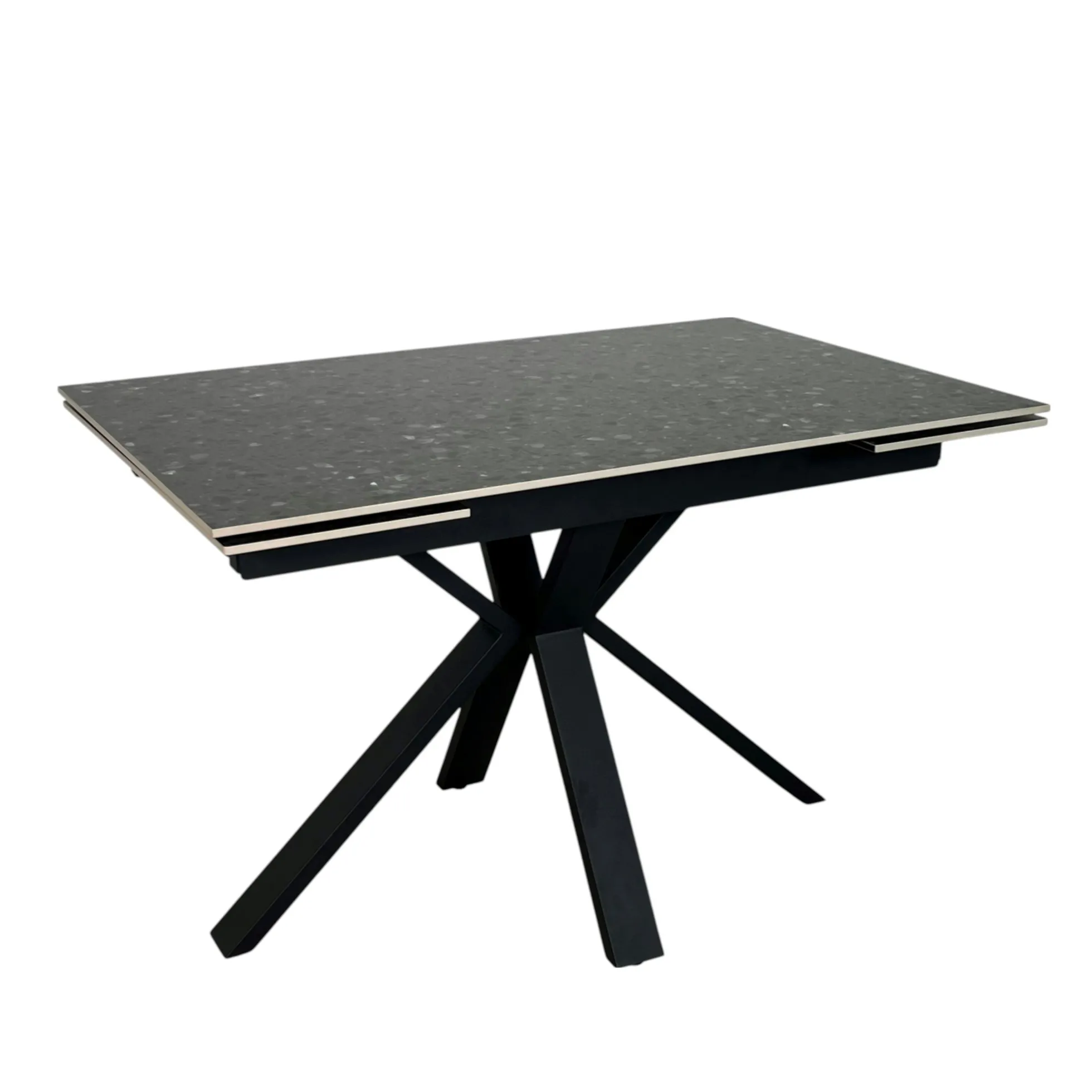 Table céramique extensible - terrazzo gris 120-180 cm VICO