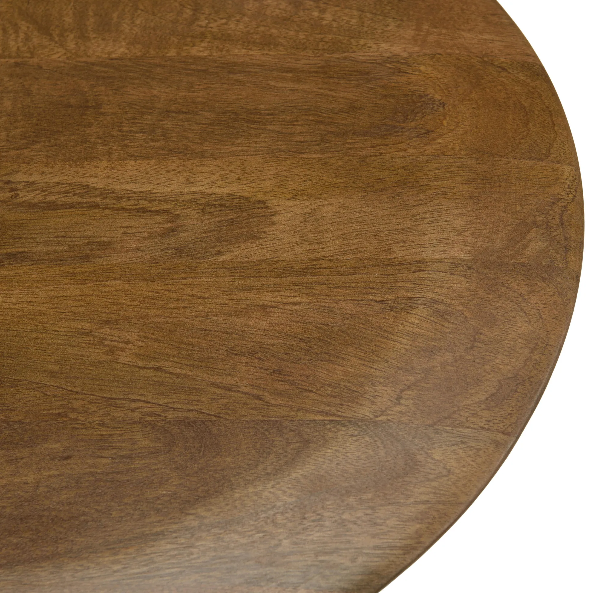 Table d'appoint 48 cm plateau en manguier pied ivoire TOSCA