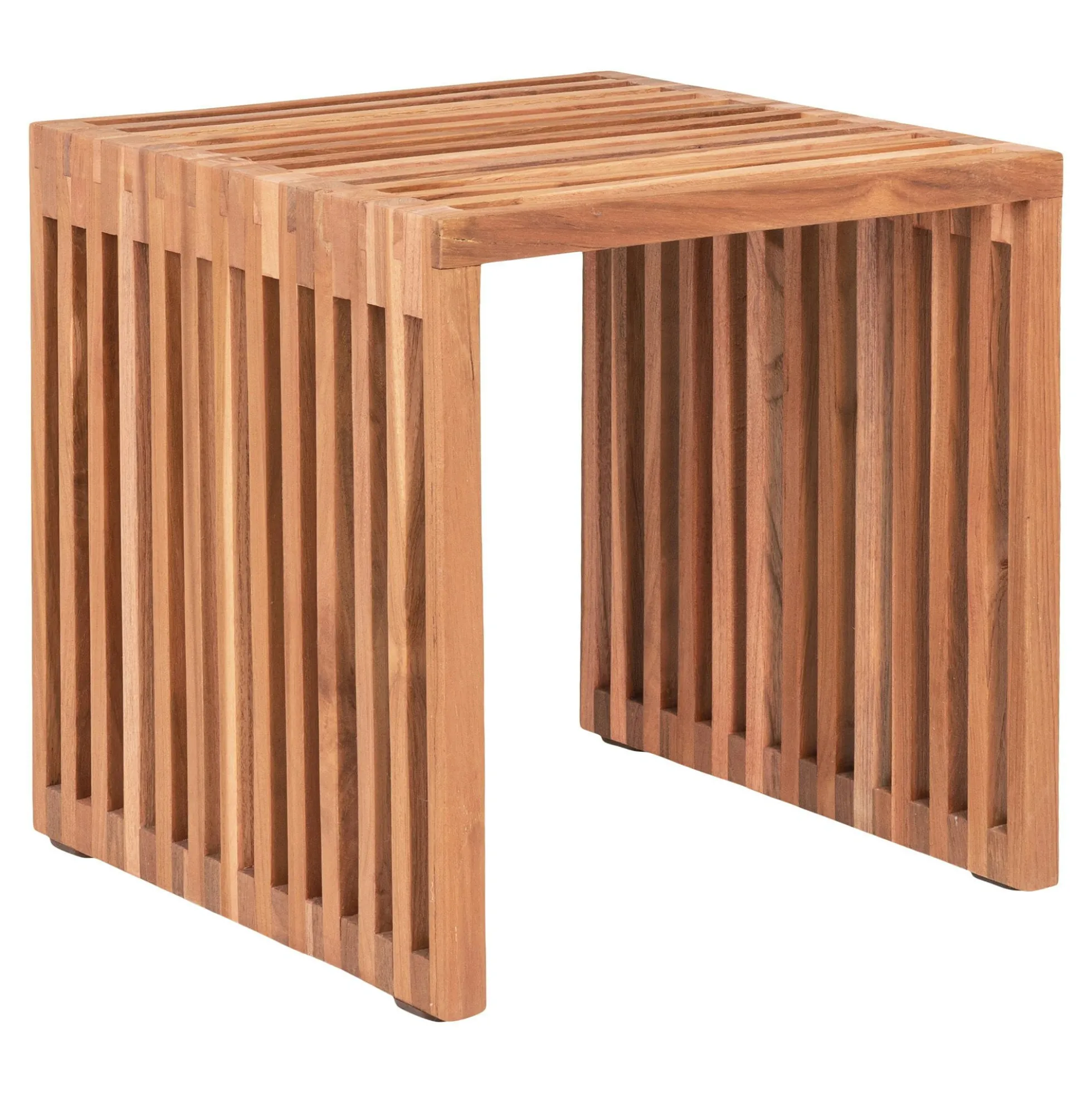 Table d'appoint de jardin en teck ajouré MENDOZA