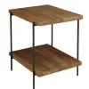 Table d'appoint double plateau pin recyclé CRACOVIE