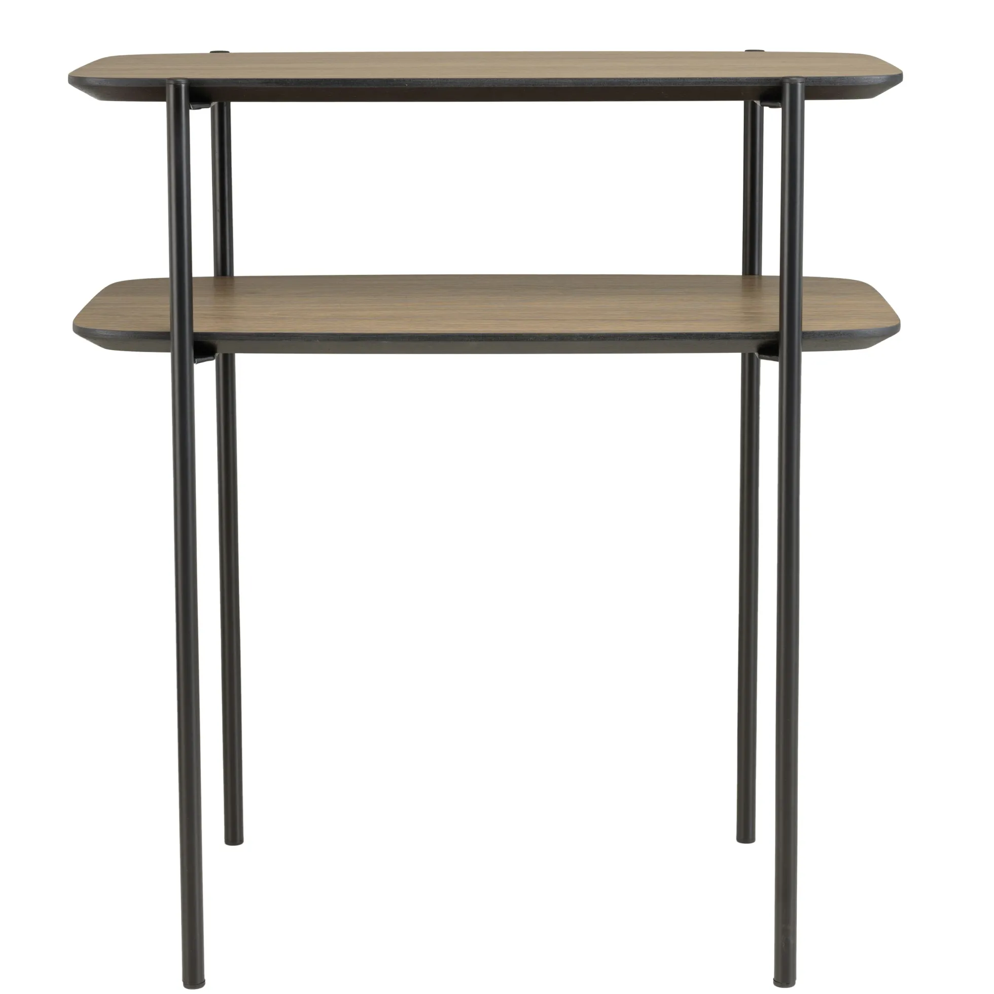 Table d'appoint double plateau effet bois LANDAISE