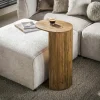 Table d'appoint en bois rainuré pour ordinateur DELHI