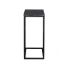 Table d'appoint marbre noir pour ordinateur DUOMO