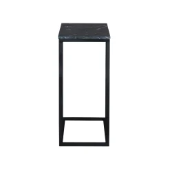 Table d'appoint marbre noir pour ordinateur DUOMO