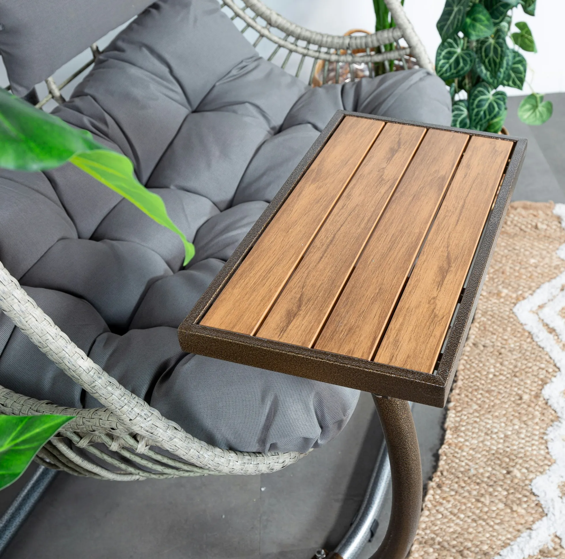 Table d'appoint pour fauteuil suspendu naturel SOUTH BEACH